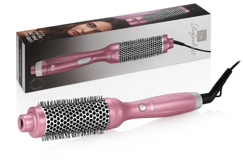 מברשת שיער חשמלית Be. - HotStyler | 1.5" Ionic Styling Brush צבע ורוד