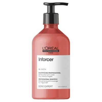 L'OREAL /לוריאל שמפו אינפורסר לחיזוק סיב השיערה ולהפחתת שבירת שיער 500 מ"ל