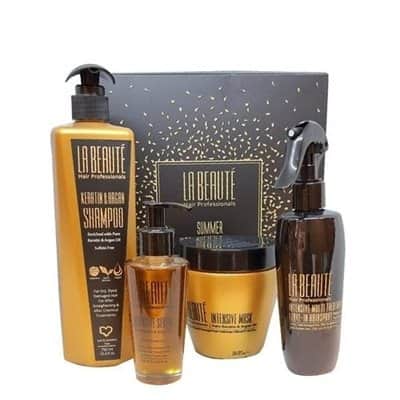 La Beauté מארז אינטנסיב | שמפו, מסכה, סרום + מסכה ללא שטיפה