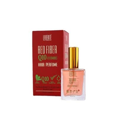 La Beaute לה בוטה בושם לשיער Q10 רד פייבר 50 מ”ל המוצר מגיע ללא אריזה