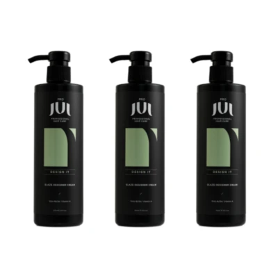 מארז 3 יחידות קרם גלייז מעצב תלתלים מסדרת “דיזיין היט” 500 מ”ל – ג’ול Jul