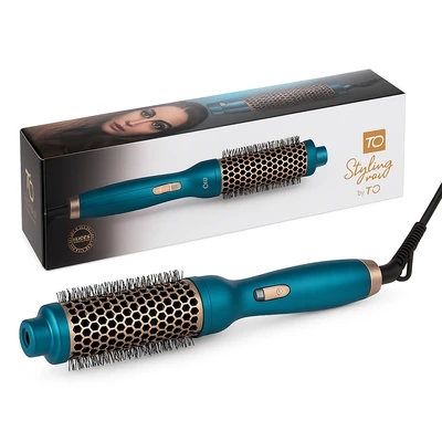 מברשת שיער חשמלית Be. - HotStyler | 1.5" Ionic Styling Brush צבע טורקיז